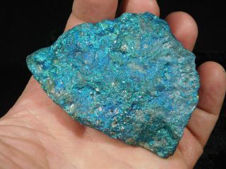 A Larger Vivid Blue Peacock Copper or Chalcopyrite or Peacock Ore 243gr 3