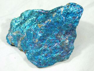 A Vivid Teal/blue Peacock Copper Or Chalcopyrite Or Peacock Ore 170gr