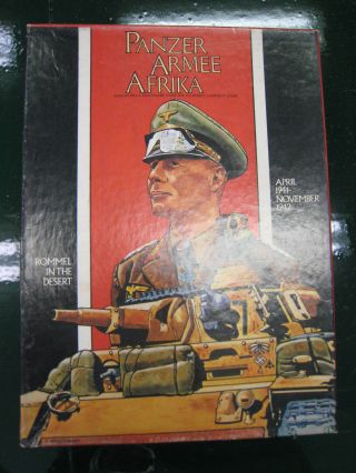 Panzer Armee Afrika Avalon Hill Wwii 1982 Wargame Punched Complete