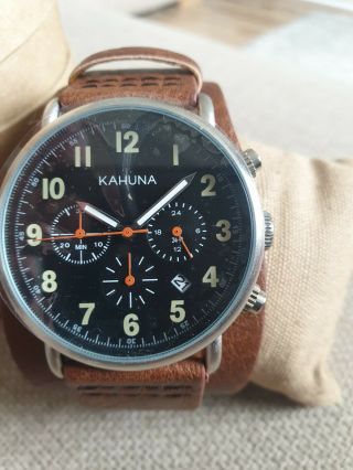 Kahuna Mens Analogue Classic Quartz Watch with PU Strap AKUC - 0060G 2