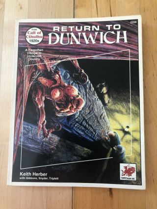 Return To Dunwich,  Call Of Cthulhu Rpg,  Chaosium Inc,  1991