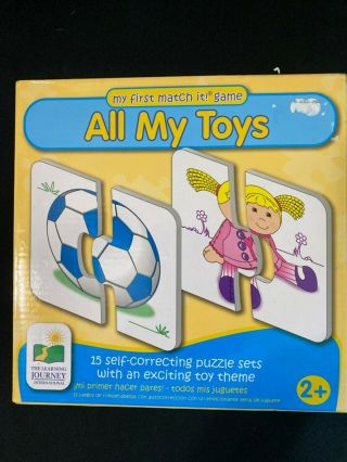 My First Match It Game All My Toys By The Learning Journey