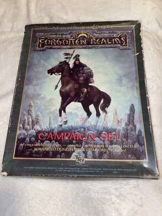 Advanced Dungeons And Dragons Forgotten Realms Campaign Set.  Complete Set