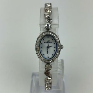 Anne Klein Silver Tone Swaroski Diamonds Womens Watch Case 17mm 10 9399