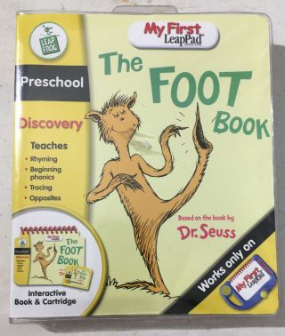 Leap Frog My First Leappad The Foot Book Dr.  Seuss Book And Cartridge