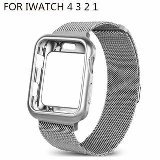 Milanese Adjustable Magnetic Band &tpu Protective Case For Iwatch Series1/2/3/4
