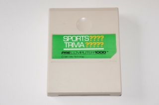 Rare Sports Trivia Precomputer 1000 Cartridge