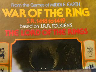 Games of Middle Earth WAR OF THE RINGS Tolkien’s Lord Of The RINGS SPI Wargames 2