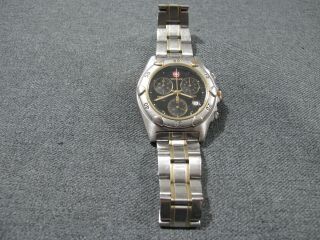 Wenger Chronograph Stainless Steel Band Watch
