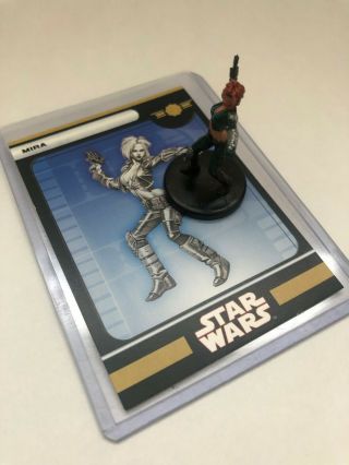 Star Wars Miniatures Knights Of The Old Republic Mira 6/60 With Card