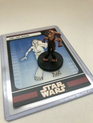 Star Wars Miniatures Knights Of The Old Republic Jar Jar Binks 27/60 With Card