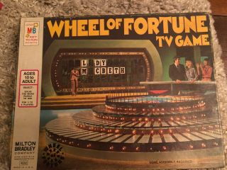 Milton Bradley 1975 1st Edition Wheel Of Fortune Tv Game Mib Complete