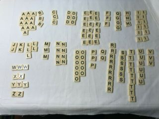 144 Solid Plastic Letter Tiles For Crafts/games,  All Letters,
