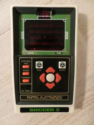Vintage 1979 Mattel Electronics Soccer 2 Hand Held Video Game