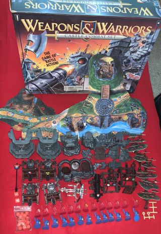 Weapons And Warriors Castle Combat Set 1994 Pressman Board Game,  No Instruftions