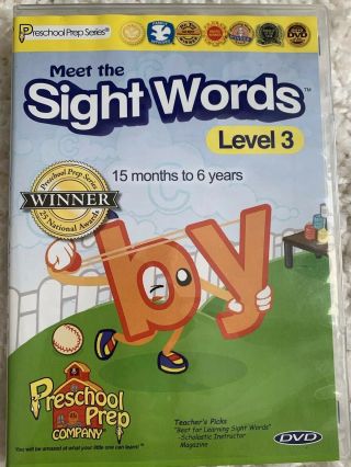 Preschool Prep Series Meet The Sight Words Level 3 Dvd Pre - Owned