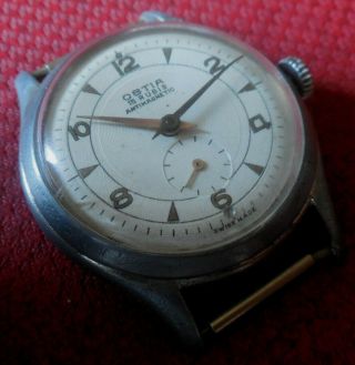 Vintage 1950s Ostia 15 Jewels Swiss Made Running Wristwatch