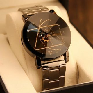 Fashion Luxury Men Women Compass Watch Stainless Steel Quartz Wrist Watch