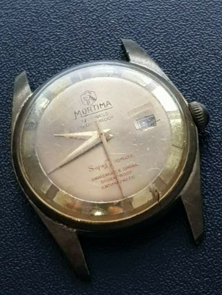 Gents Vintage Mortima Watch 17 Jewel Datomatic Mechanical Spares
