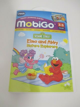 Vtech Mobigo Sesame Street Elmo & Abby Nature Explorers Ages 3 - 5 Years Learning