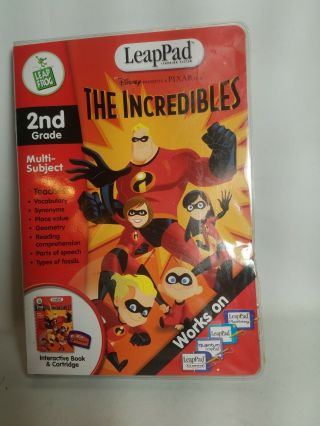 Incredibles Leapfrog Leappad Educational Book And Cartridge 2nd Grade