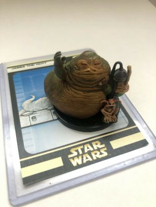Star Wars Miniatures Rebel Storm Jabba The Hutt 50/60 With Card