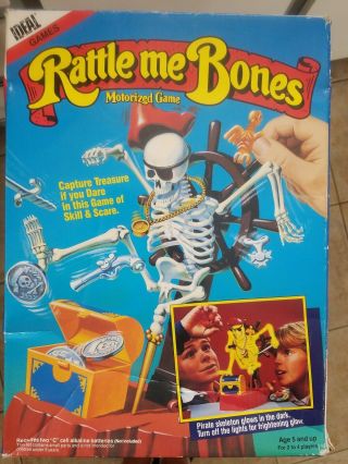 Rattle Me Bones Tyco Pirate Skeleton Motorized Game Ideal Games 1989 View Master