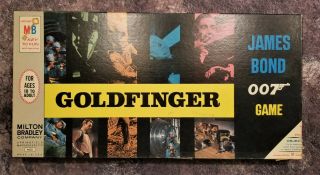 1965 / 1966 Goldfinger Board Game James Bond 007 Milton Bradley 4635