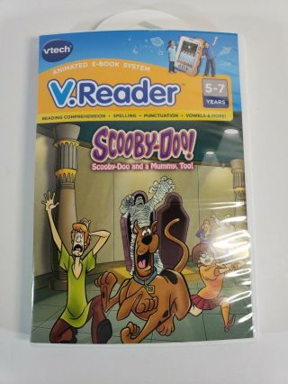 V Reader Vtech Game Cartridge Scooby Doo 5 - 7 Years Ebook Cartridge