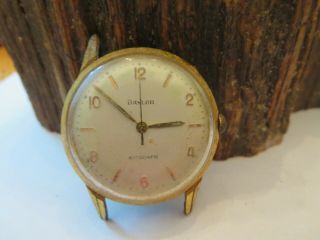 Vintage Baylor Automatic Gold Plate Mens Watch Repair Parts Pw1