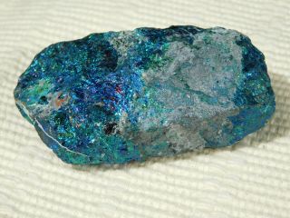 A Vivid Teal/Blue Peacock Copper or Chalcopyrite or Peacock Ore 131gr 2