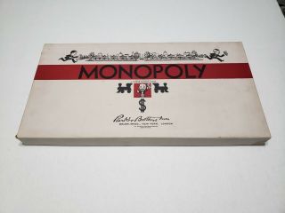 Harder To Find No.  9 White Monopoly Game Wood Houses Grand Hotels Parker Bros