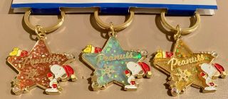 Snoopy & Woodstock Santa Key Rings - Japan