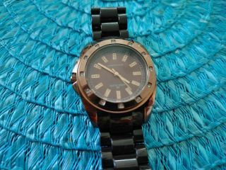 Anne Klein Ladies Watch.  Brown with Cooper Tone Face. 2