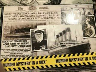 Mystery Experiences Co.  /murder Mystery In A Box - Titanic & Malice In Wonderland