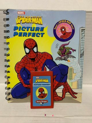 Story Reader Book & Cartridge.  Marvel Spider - Man Picture Perfect
