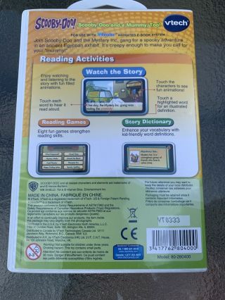 V Reader VTech Game Cartridge Scooby Doo 5 - 7 years Ebook Cartridge 3