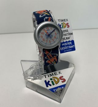 Nos Timex Kid’s Watch Fabric Band Teaching Wach Kids Boys Space Battery