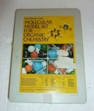 Vintage 1984 Prentice Hall Molecular Model Set Organic Chemistry By Molymod S - 26