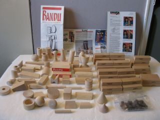 Bandu The Stacking Game 1991 Milton Bradley - - Bonus Jenga