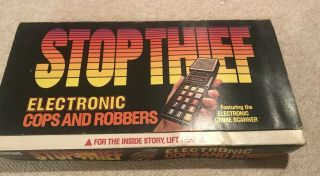 Vintage 1979 Stop Thief Electronic Cops And Robbers Game 100 Complete
