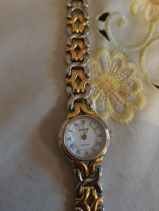 Ladies Seconda Quartz Watch With Gold Case And Strap
