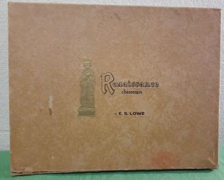 Renaissance Chessmen E.  S.  Lowe Chess Set 1959