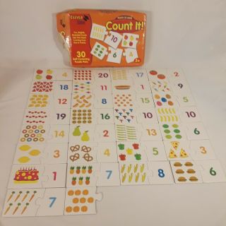 Clever Kids Match And Learn Count It Puzzle Game For Ages 3 And Up