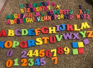 Preschool Magnetic Letters And Numbers With Braille Markings & Small Set 115pcs