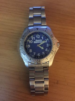 Sports Illustrated Wrist Watch Stainless Steel Band Quartz Water Resistant