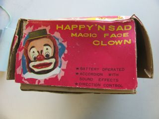 Vintage Happy N Sad Magic Face Clown by Frankonia Toy - Made in Japan by Yonezawa 3
