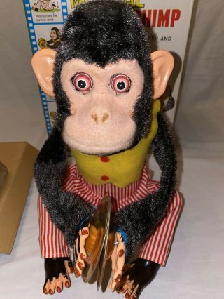 Vintage Daishin Japan Musical Jolly Chimp Toy Story Cymbal Monkey w/Box NM 2