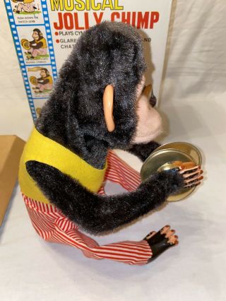 Vintage Daishin Japan Musical Jolly Chimp Toy Story Cymbal Monkey w/Box NM 3