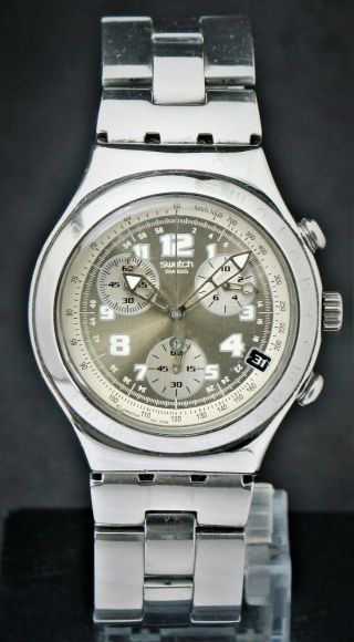 Swiss Made Swatch Irony Chronograph Date Men 